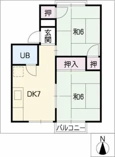セジュールアグネス【1階】の間取り