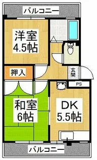 末広マンション【3階】の間取り