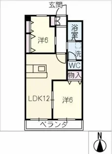 サンパティーク小碓【2階】の間取り
