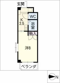 クレール楠【4階】の間取り