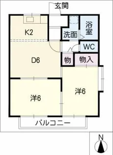 ウィンドミル【2階】の間取り
