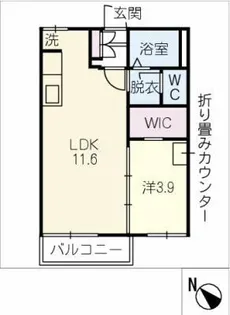 ゼクス碧南A棟【2階】の間取り