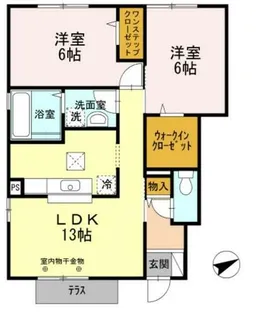 メゾンフォレスト【1階】の間取り