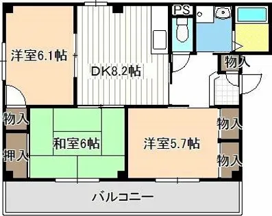 エスペラール明正【3階】の間取り