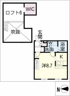 プリマグランデ安城 壱番館【2階】の間取り