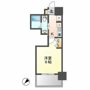 エステムコート名古屋千種グレイス【4階】の間取り