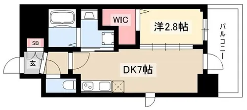 エステムコート名古屋新栄Ⅱアリーナ【301号室】の間取り