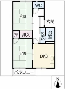 フォーブル朝宮【2階】の間取り