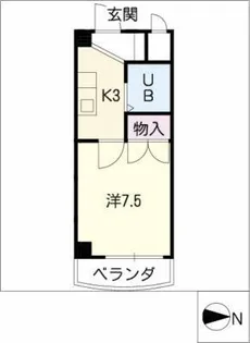 メゾン・ド・トウカイ【3階】の間取り
