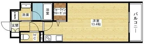 メゾン ド ボヌール【5階】の間取り