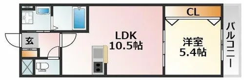 大阪府大阪市東淀川区南江口2丁目【アパート】の間取り