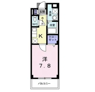 フェリス ウラタ【3階】の間取り