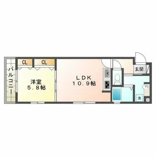 ブランシェ本町【3階】の間取り