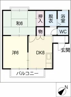 ラフォーレ前山【1階】の間取り
