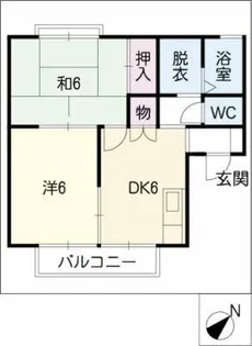 ラフォーレ前山【1階】の間取り