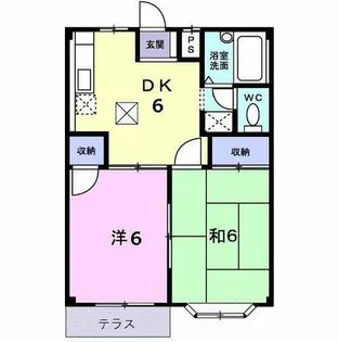 エルディム福井 C【1階】の間取り