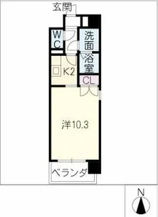 パセオ泉【7階】の間取り