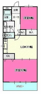 サンピア堀込【2階】の間取り