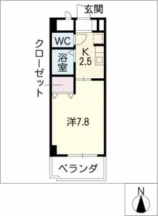 びぃ6植田【8階】の間取り