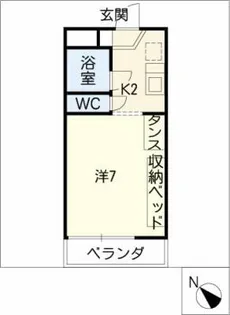 上田パストラルコート【1階】の間取り