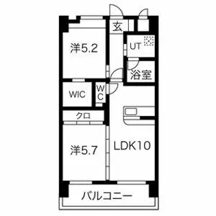 ヒルクレスト千早65【704号室】の間取り