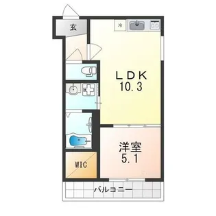 フジパレス泉大津サウス【3階】の間取り