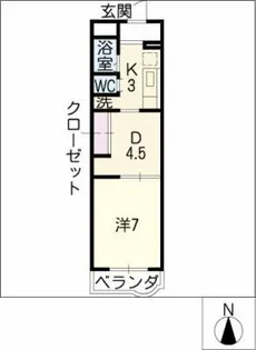 グランシャリオ【4階】の間取り