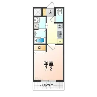 アイディール三国ヶ丘Ⅱ【1階】の間取り