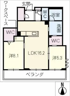 ウィステリア・ステージ真栄【1階】の間取り