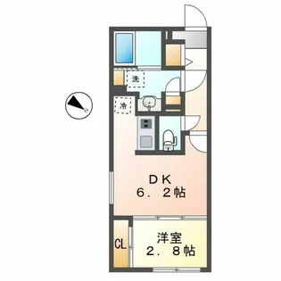 リーデンス今池【203号室】の間取り