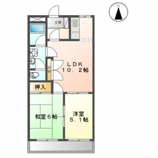 クリスタルヒルズⅡ【2階】の間取り