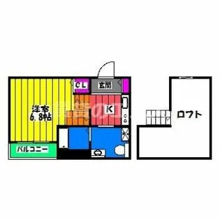 DolceVita春町【202号室】の間取り