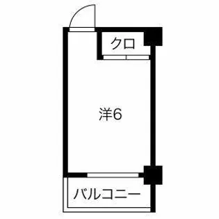覚王山ドミトリー河合ビル【209号室】の間取り