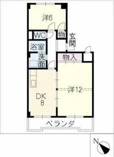 メゾン兜山【1階】の間取り