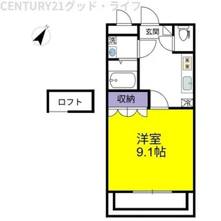 エタニティ【206号室】の間取り