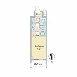 プレサンス広小路通パルス【0402号室】の間取り