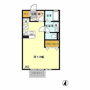 リビングタウン乙田 F【101号室】の間取り