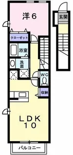 フィオーレ松ヶ丘【2階】の間取り