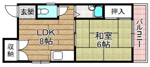 サンエイジ芥川【401号室】の間取り