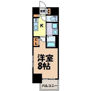 エステムコート名古屋今池アーバンゲート【2階】の間取り