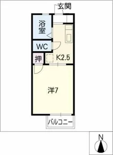 ジュネスSHIBATA【2階】の間取り