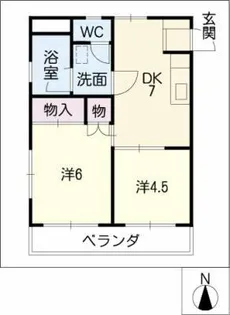 サンライズマンション【3階】の間取り