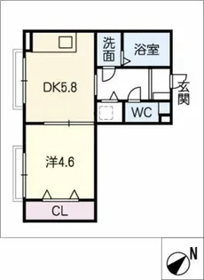 ヴィレッジ八事富士見【3階】の間取り