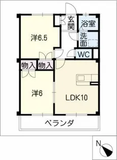 サントピア21 A棟【3階】の間取り