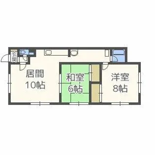 北海道札幌市北区篠路九条4丁目【アパート】の間取り