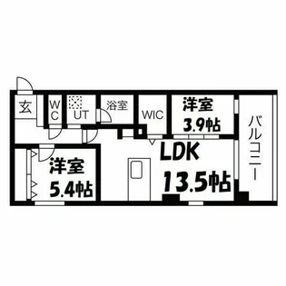 C・P・Pure隼人町【2階】の間取り