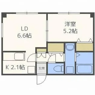 クレアトゥール麻生【2階】の間取り