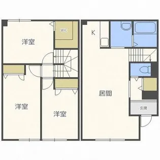 シャーメゾングランディー【1階】の間取り