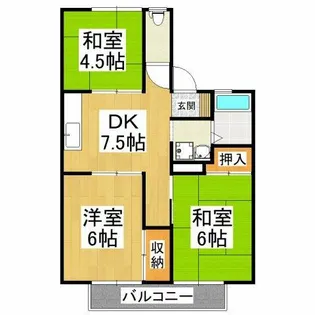 ハイユニメント秀栄【2階】の間取り