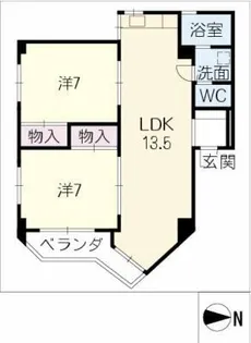 STPLAZA ARAHATA【5階】の間取り